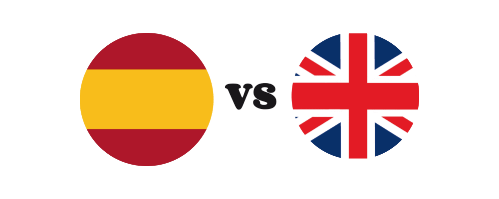 مقایسه زبان انگلیسی و اسپانیایی